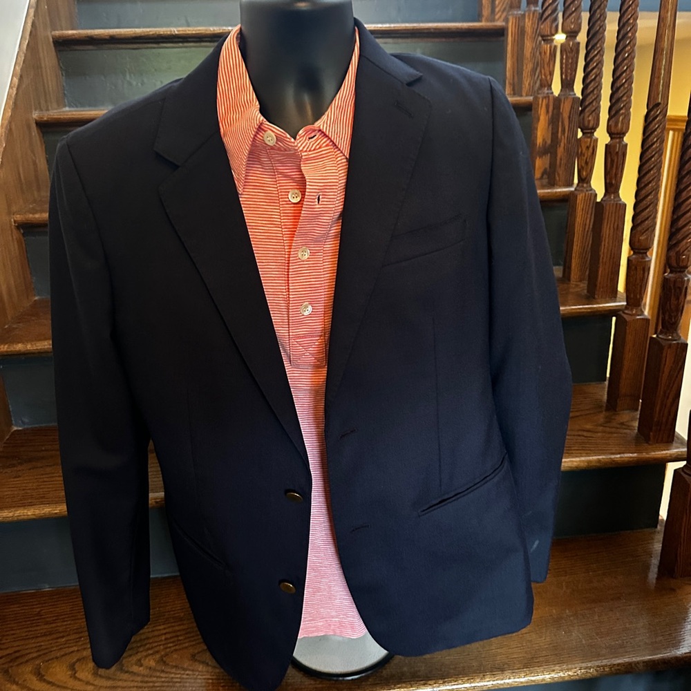 Jack Spade 2 buttoned Navy Blazer with gold buttons